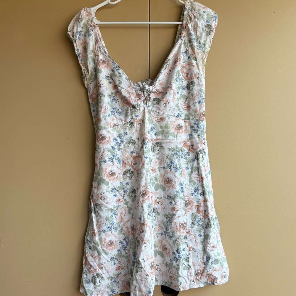 Abercrombie and Fitch linen floral dress - Picture 5 of 6